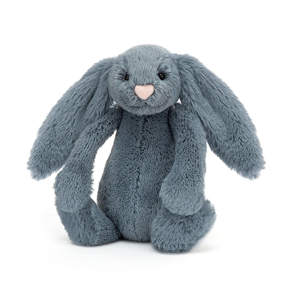 Jellycat Knuffel Konijn Bashful Dusky Blue Bunny Small 1 Jellycat Knuffel Konijn Bashful Dusky Blue Bunny Small