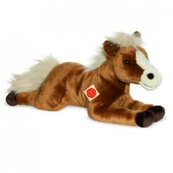 Hermann Teddy Knuffel Paard Liggend Bruin 51 Cm