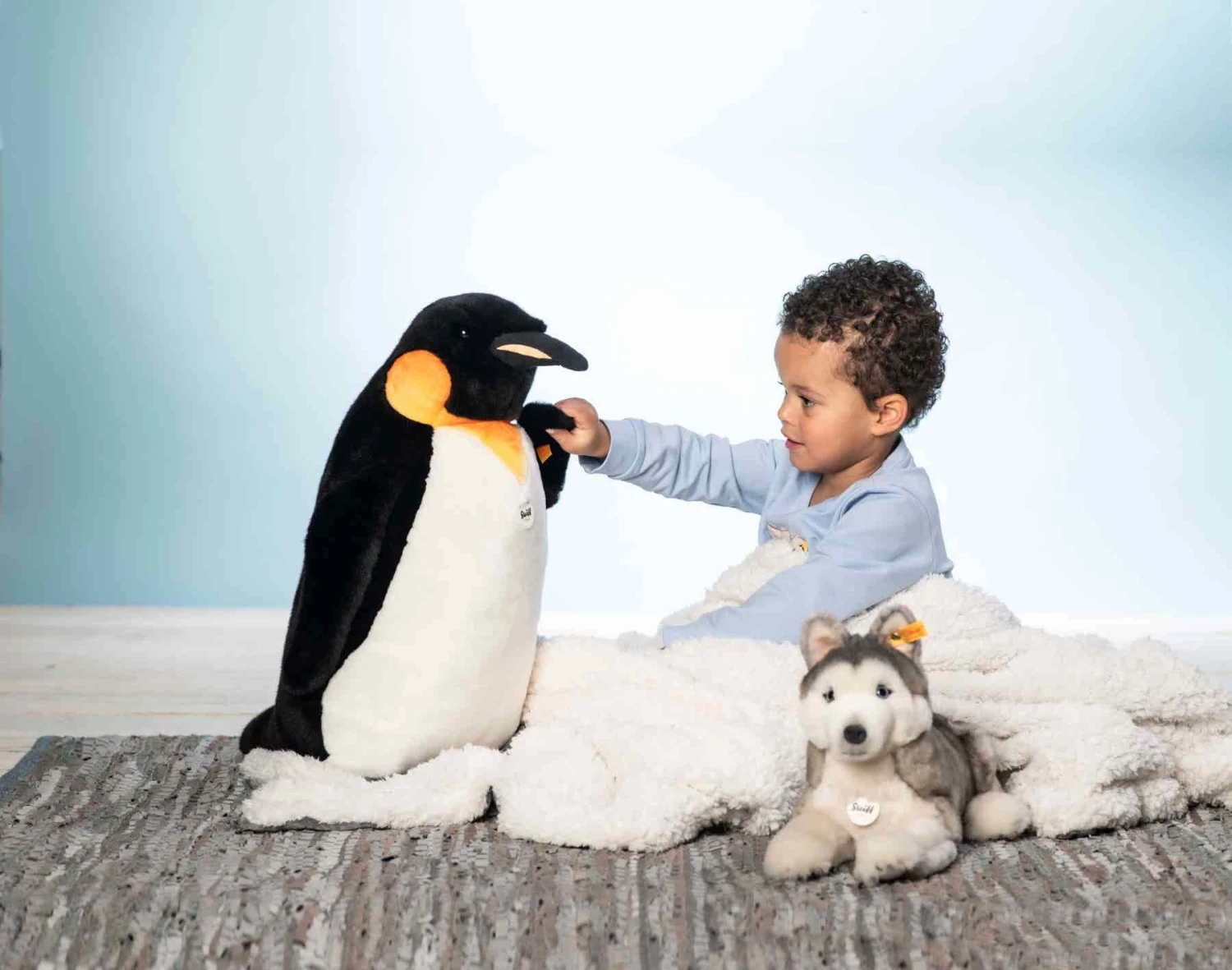 Steiff Knuffel Hond Bernie Husky 33cm 2 Steiff Knuffel Hond Bernie Husky 33cm - Afbeelding 2