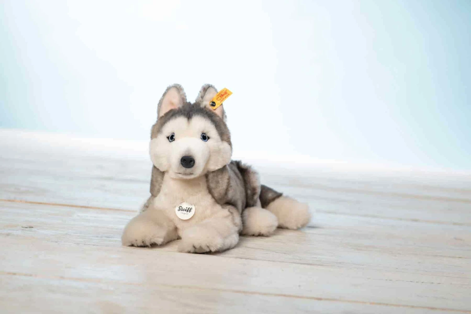 Steiff Knuffel Hond Bernie Husky 33cm 5 Steiff Knuffel Hond Bernie Husky 33cm - Afbeelding 5