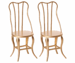Maileg Vintage Stoel Goud 2-delig