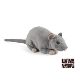 Living Nature Knuffel Rat Met Geluid