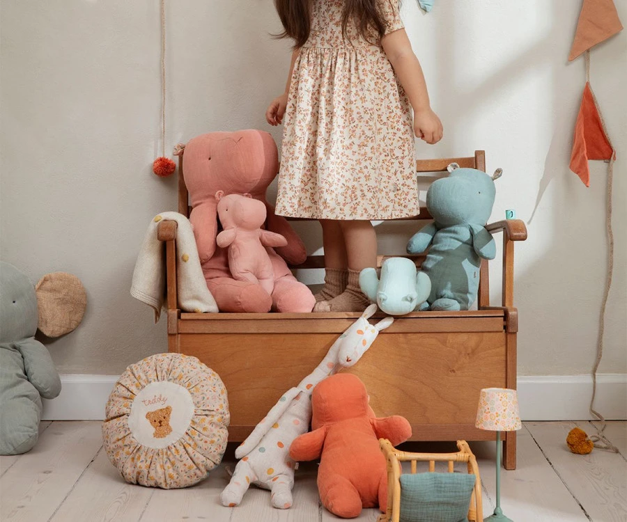 Maileg Poppenwagen Micro Koraal 2 Maileg Poppenwagen Micro Koraal - Afbeelding 2