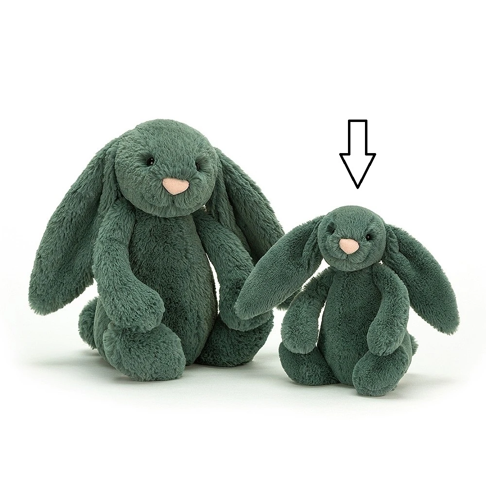 Jellycat Knuffel Konijn Bashful Forest Bunny Small 2 Jellycat Knuffel Konijn Bashful Forest Bunny Small - Afbeelding 2
